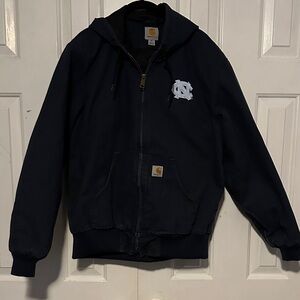Men’s Carhartt Navy Hooded Jacket with Emblem